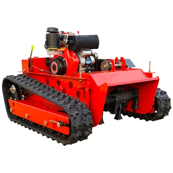 Дизельная Мощная Роботизированная Электрическая Газонокосилка с Дистанционным Управлением, Робот-Газонокосилка для резки садовой травы